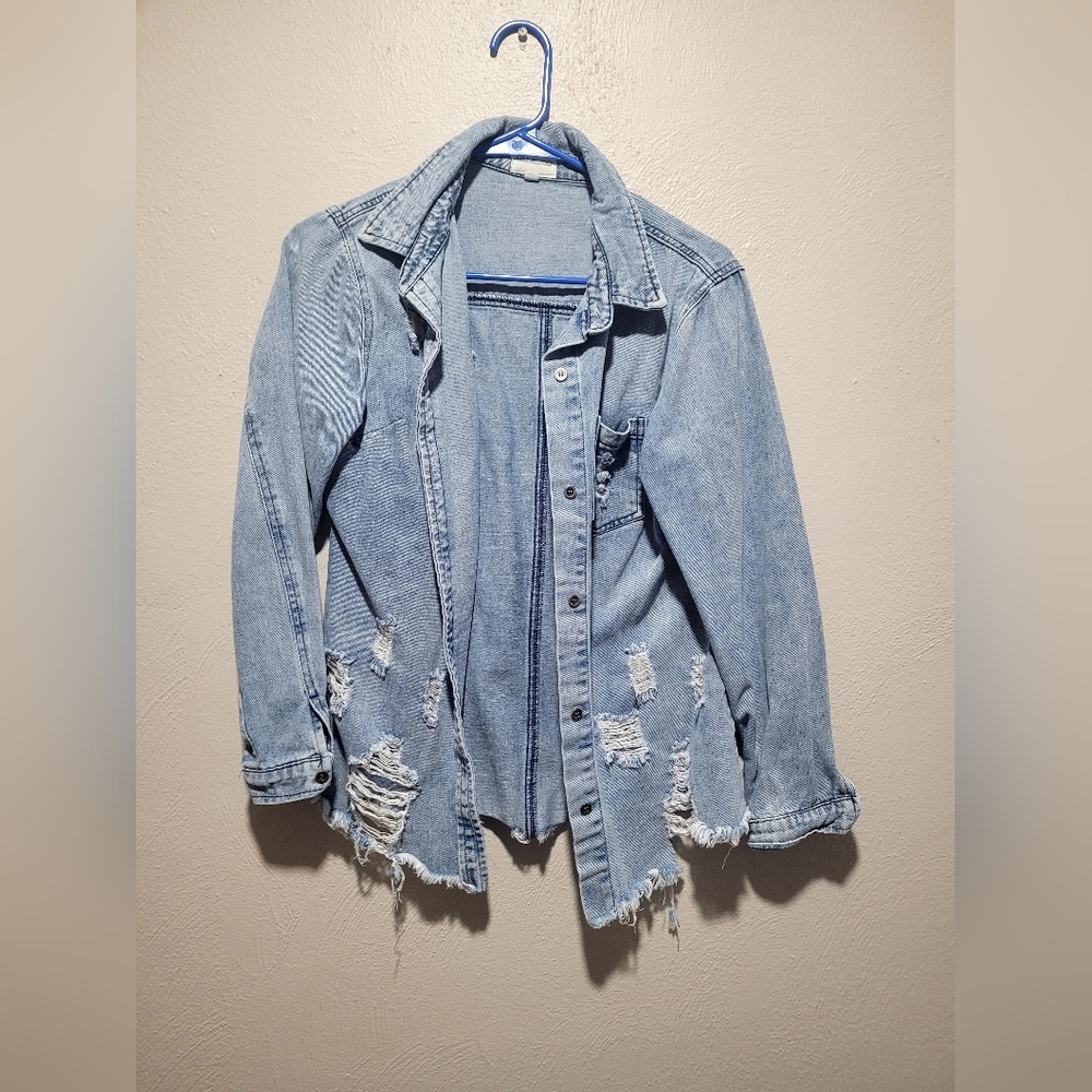 Distressed Denim Jacket